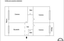 3 camere, 74 mp, decoamndat, logie 24 mp, boxa, zona strazii 21 Decembrie