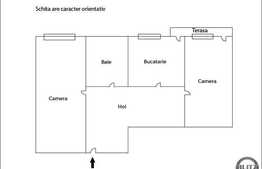 2 camere, 60 mp utili, imobil nou, terasa 10 mp, parcare, zona strazii Alverna