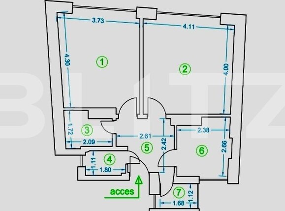 Apartament de închiriat 2 camere Centrul Istoric - 126709AI | BLITZ Brașov | Poza12