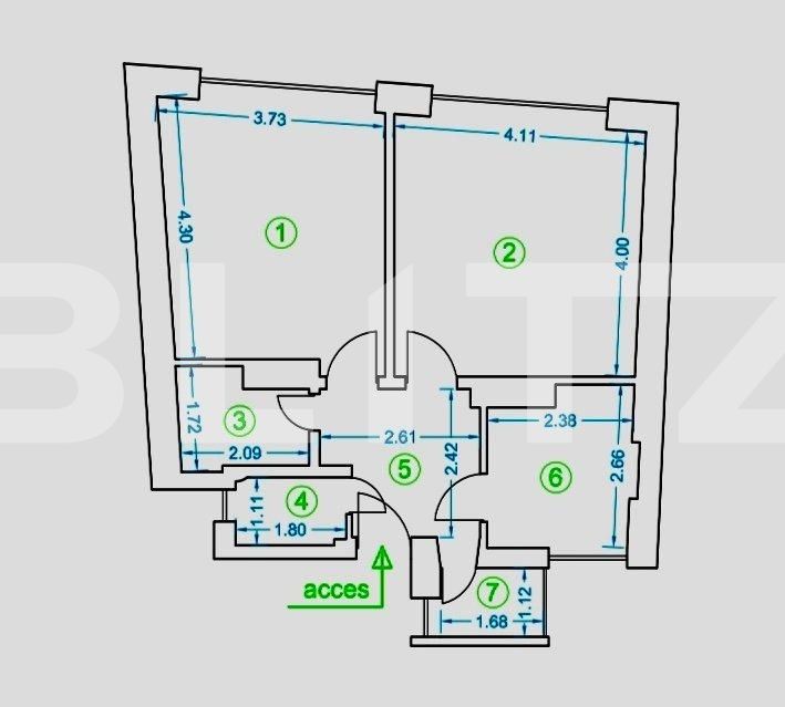 Apartament de închiriat 2 camere Centrul Istoric - 126709AI | BLITZ Brașov | Poza12