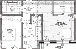 Proiect nou! Apartament 3 camere, 60 mp, semifinisat, Beta Residence