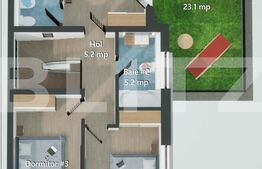 Duplex 4 camere finalizat, 120 mp, gradina, zona Valea Chintaului