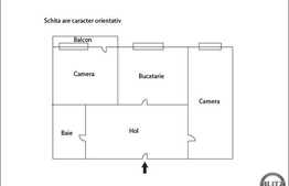 De vanzare apartament 2 camere, 52 mp utili, decomandat, zona strazii Fabricii!