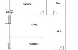 Vanzare apartament 2 camere, 45 mp utili, zona nou dezvoltata