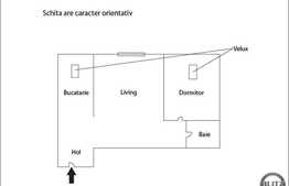 Vanzare mansarda cu 2 camere, 55 mp, zona linistita! Semifinisat! Loc parcare!