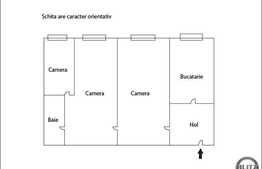 De vanzare apartament 3 camere, 51 mp, boxa la subsol, zona strazii Mehedinti