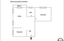 Apartament cu 2 camere, 52 mp, la cateva minute cu masina de Polus, parcare!