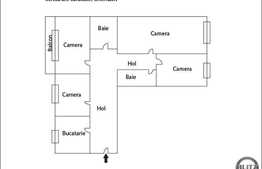 4 camere, 82 mp utili, decomandat, 1 balcon, zona strazii Calea Floresti!