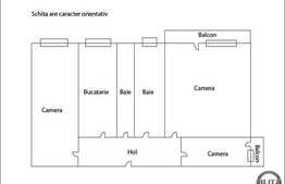 De vanzare 3 camere, 78 mp utili, decomandat, debara, zona strazii Plopilor!