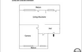 2 camere, 51 mp, 2 balcoane, imobil nou, zona strazii Eroilor! Parcare optional!