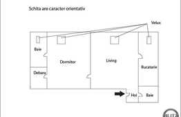 Apartament la mansarda, 2 camere, 57 mp, finisaje noi! Zona linistita!