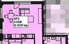 Apartament 2 camere, 58 mp, terasa, Finisat, zona exclusivista Floresti