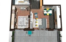 Apartament 2 camere, 52 mp, terasa, finisat, zona exclusivista Floresti