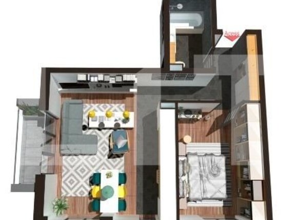 Apartament de vânzare 2 camere Floreşti - 128823AV | BLITZ Cluj-Napoca | Poza1