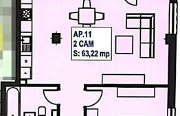Apartament 2 camere, 63 mp, Finisat, etaj intermediar, zona exclusivista Floresti