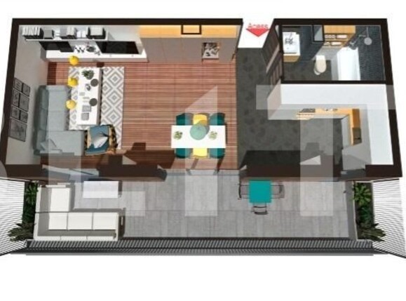 Garsonieră de vânzare Floreşti - 128831AV | BLITZ Cluj-Napoca | Poza1