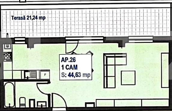 Garsonieră de vânzare Floreşti - 128831AV | BLITZ Cluj-Napoca | Poza2