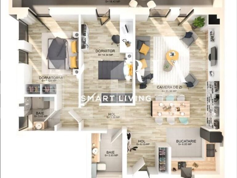 Apartament de vânzare 3 camere Zorilor - 128895AV | BLITZ Cluj-Napoca | Poza1