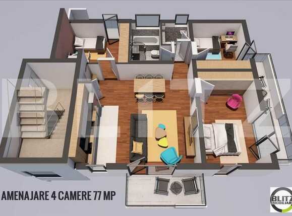 Apartament de vânzare 4 camere Manastur - 12891AV | BLITZ Cluj-Napoca | Poza1