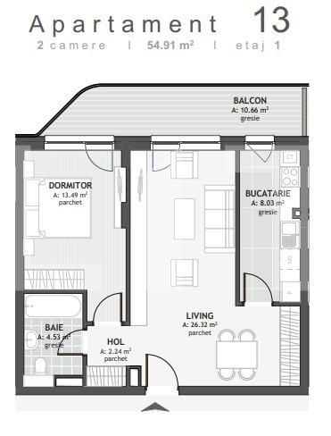 Apartament de vânzare 2 camere Floreşti - 129127AV | BLITZ Cluj-Napoca | Poza2