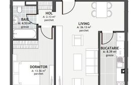 Comision 0! Apartament cu 2 camere, 54.74mp, zona Centrala 