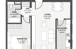 Comision 0! Apartament cu 2 camere, 54.74mp, zona Centrala 