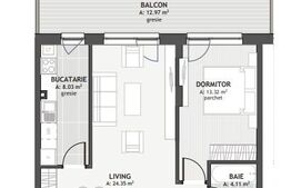 Comision 0! Apartament cu 2 camere, 54.11mp, zona Centrala 