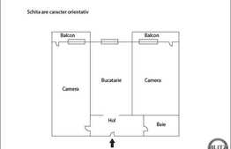 De vanzare 2 camere, 56 mp utili, decomandat, zona strazii Calea Floresti!