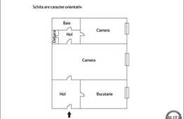 De vanzare 2 camere, 35 mp utili, parcare, boxa la subsol, zona strazii Parang!