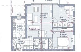 Apartament 3 camere, 67mp, vedere la parc, zona Iulius Mall