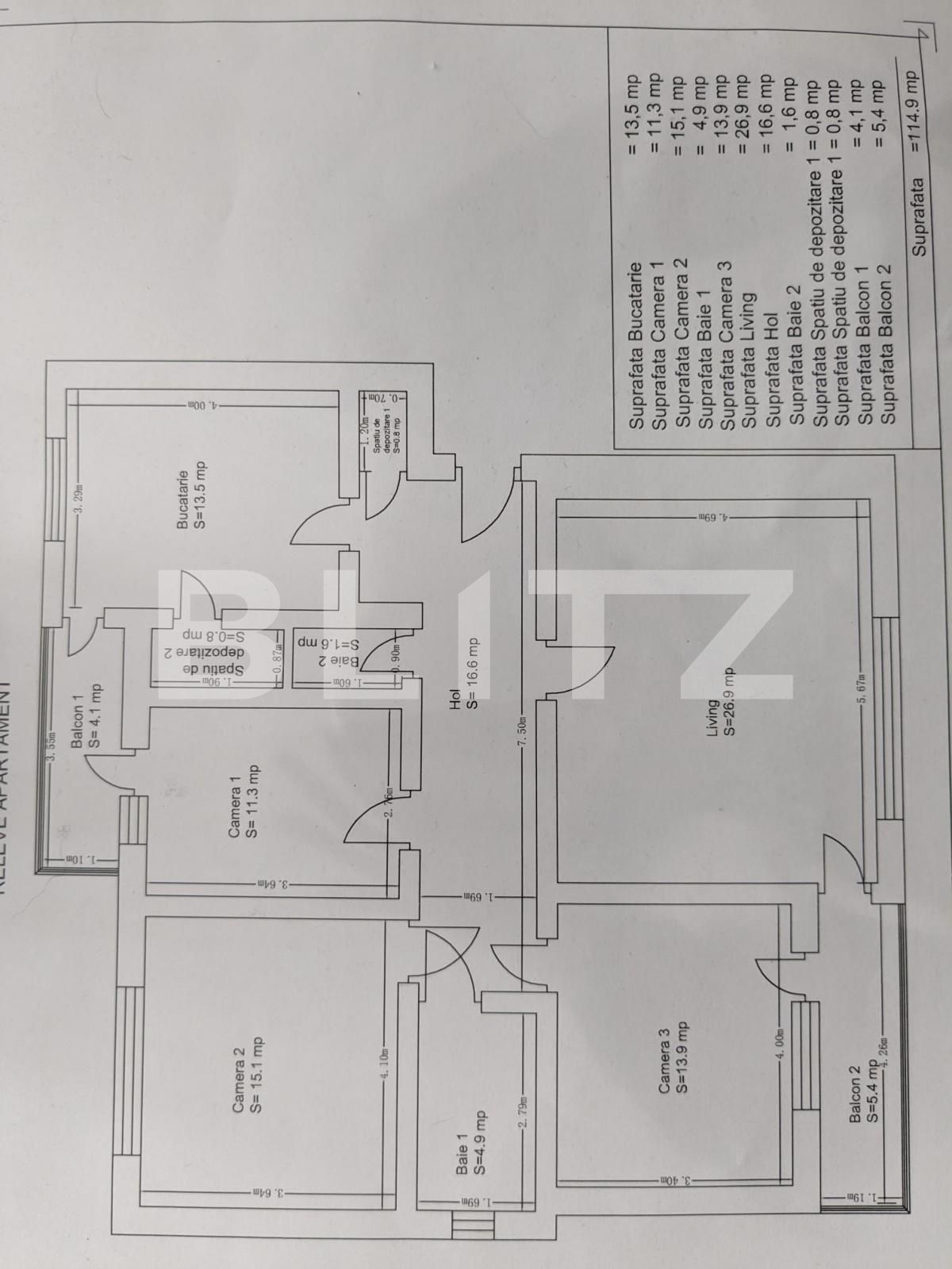 Apartament de vânzare 4 camere Plopilor - 129328AV | BLITZ Cluj-Napoca | Poza1