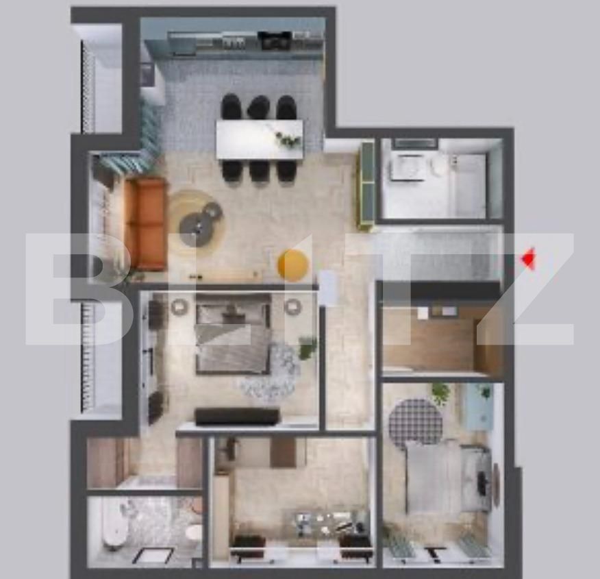 Apartament de vânzare 4 camere Floreşti - 129360AV | BLITZ Cluj-Napoca | Poza11