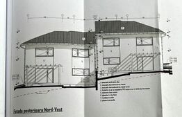 Casa cuplata 4 camere, 120 mp, teren 250 mp, intrare Popesti