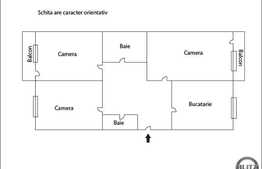 3 camere, 66 mp, decomandat, 2 balcoane, zona strazii Grigore Alexandrescu!
