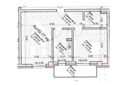 Apartament 2 camere, 52.77mp, decomandat, etaj intermediar, zona strazii Oasului