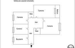 Vanzare apartament 4 camere, 85 mp utili, pe Calea Floresti