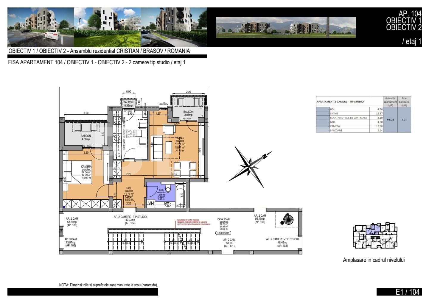 Apartament de vânzare 2 camere Ghimbav - 130738AV | BLITZ Brașov | Poza11
