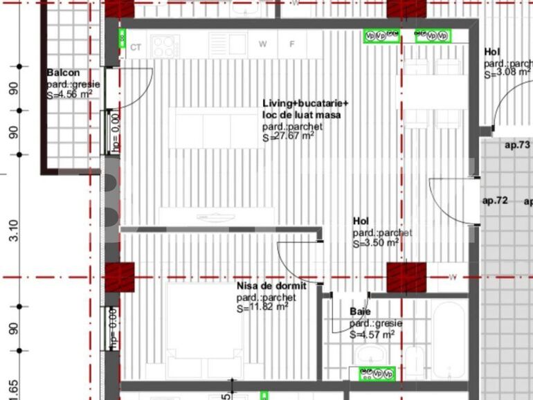 Apartament de vânzare 2 camere Dambul Rotund - 130948AV | BLITZ Cluj-Napoca | Poza1