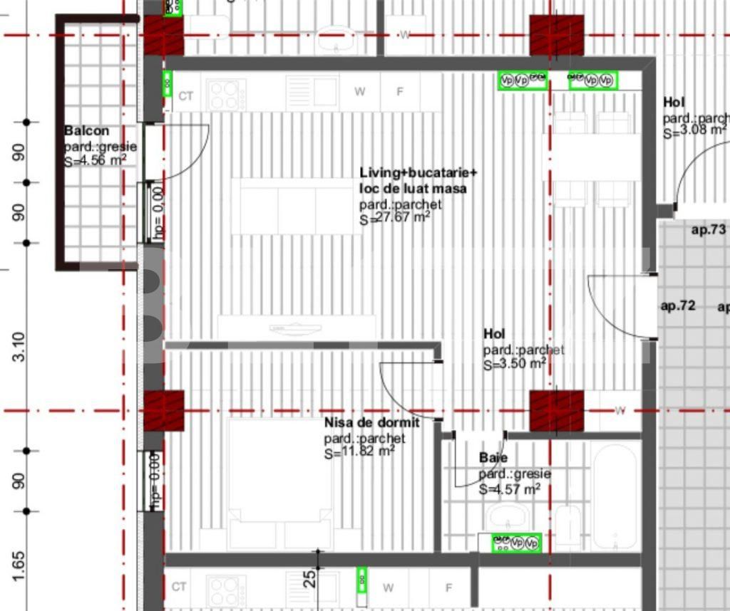 Apartament de vânzare 2 camere Dambul Rotund - 130948AV | BLITZ Cluj-Napoca | Poza1