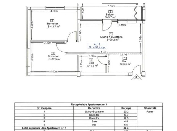 Apartament de vânzare 3 camere Apahida - 131703AV | BLITZ Cluj-Napoca | Poza2