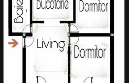 Apartament 3 camere, 70mp, etaj intermediar, loc de parcare, Jucu de Mijloc