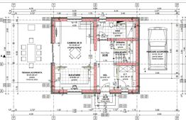 Casa individuala, 4 camere, 112mp utili, 1020 mp teren,  panorama, Corusu
