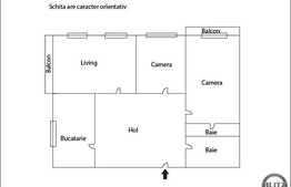 Vanzare 3 camere, 79 mp utili, decomandat, 2 balcoane! Zona Stejarului!