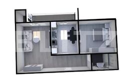 Exclusiv! Apartament de 2 camere, decomandat, etajul 1