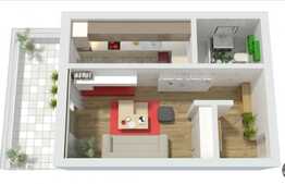 1 camera, 35 mp, decomandat, imobil nou, zona strazii Donath!