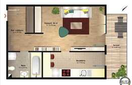 1 camera, 35 mp, decomandat, imobil nou, zona strazii Donath!