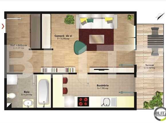 Garsonieră de vânzare Grigorescu - 13327AV | BLITZ Cluj-Napoca | Poza2
