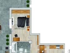 Apartament 3 camere, 61mp utili + 46mp terasa, zona Florilor