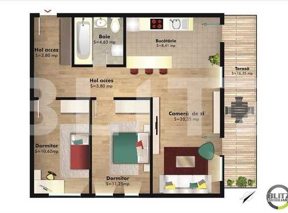 Apartament de vânzare 3 camere Grigorescu - 13335AV | BLITZ Cluj-Napoca | Poza2