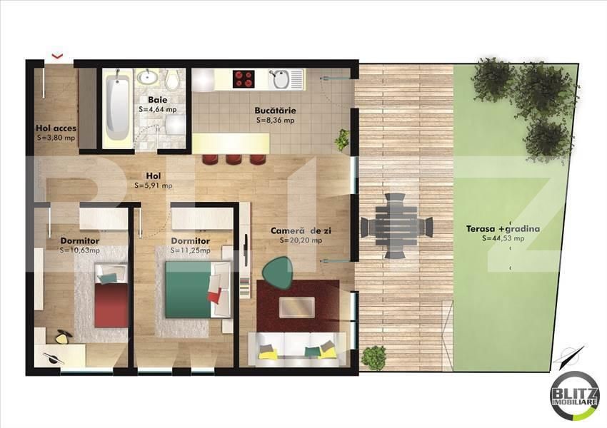 Apartament de vânzare 3 camere Grigorescu - 13336AV | BLITZ Cluj-Napoca | Poza2